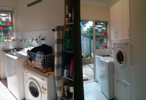 Laundry before & after